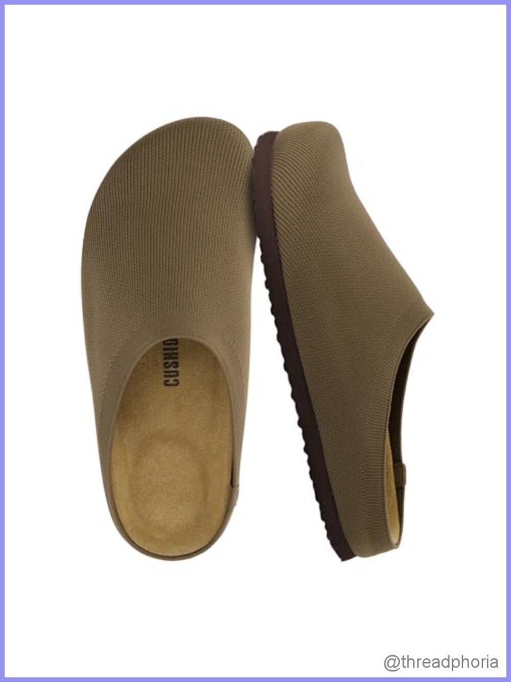Cork Footbed Memory Foam Clogs Comfortable Slip On Women Shoes